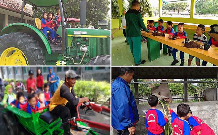 Murid TK Naik Traktor, Kiat `Regenerasi Petani` a la STPP Magelang